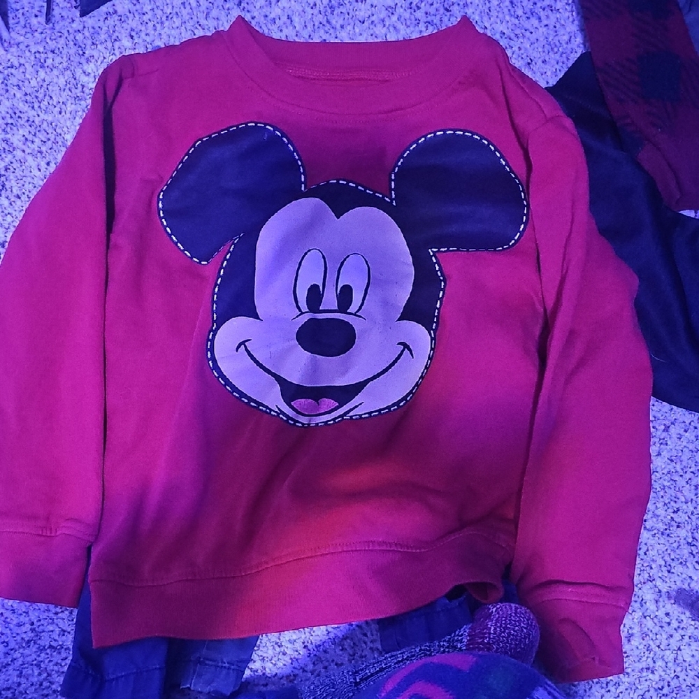 Disney Red Mickey Mouse Sweatshirt